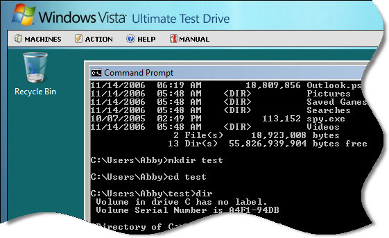 Windows Vista Ultimate Test Drive